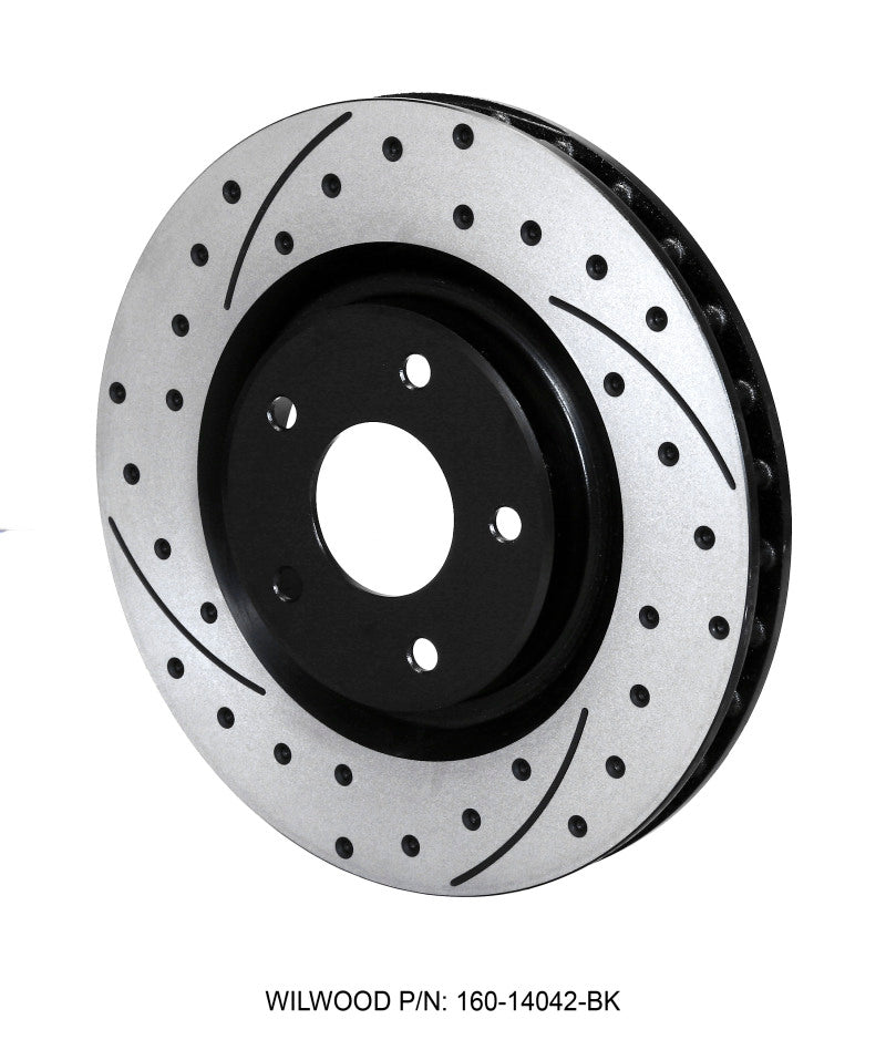 WIL Rotors - Wilwood Rotor-Front-SRP-C5/C6 Vette R/H-BLK 12.80 x 1.25 - 5 x 4.75