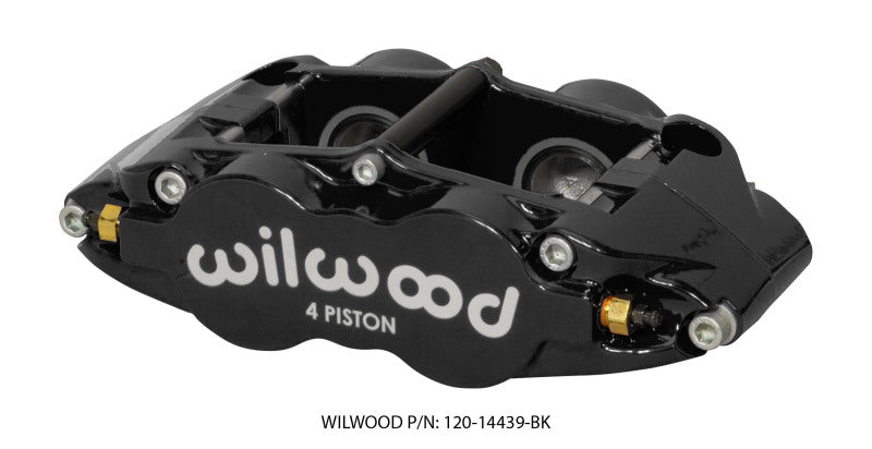WIL Superlite Caliper - Wilwood Caliper Forged Narrow Superlite FNSL4R-DS Dust Seal 1.25/1.25 1.10in Rotor Width - Black