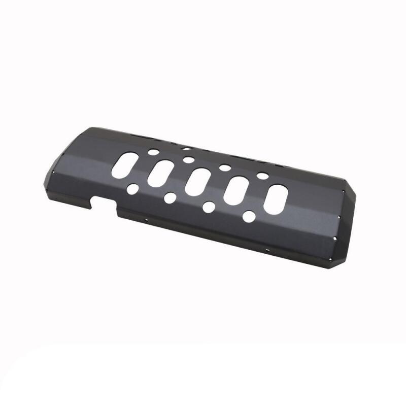 WES Skid Plates - Westin/Snyper 07-17 Jeep Wrangler Muffler Skid Plate - Textured Black