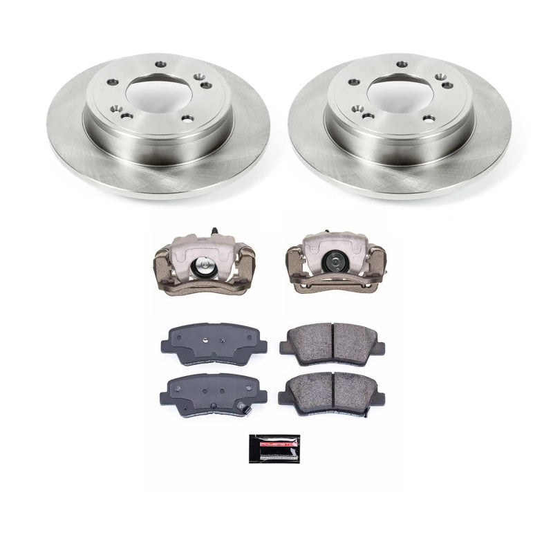 PSB Autospecialty Kit w/Cals - Power Stop 14-16 Kia Soul Rear Autospecialty Kit w/Calipers