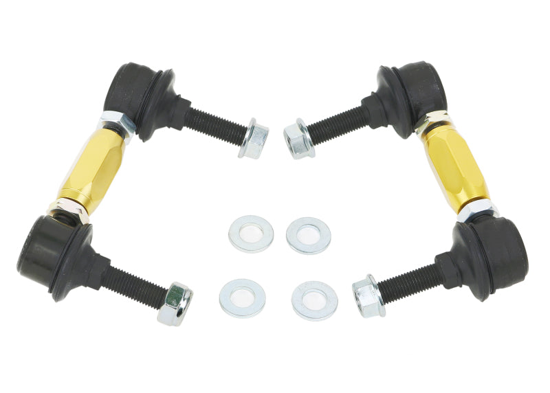 WL Sway Bar Links - Whiteline Universal Swaybar Link Kit-Heavy Duty Adjustable Ball Joint