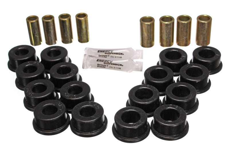 ES Cntrl Arm Bushings - Black - Energy Suspension 84-95 Chevy Corvette Black Rear End Control Arm Bushing Set
