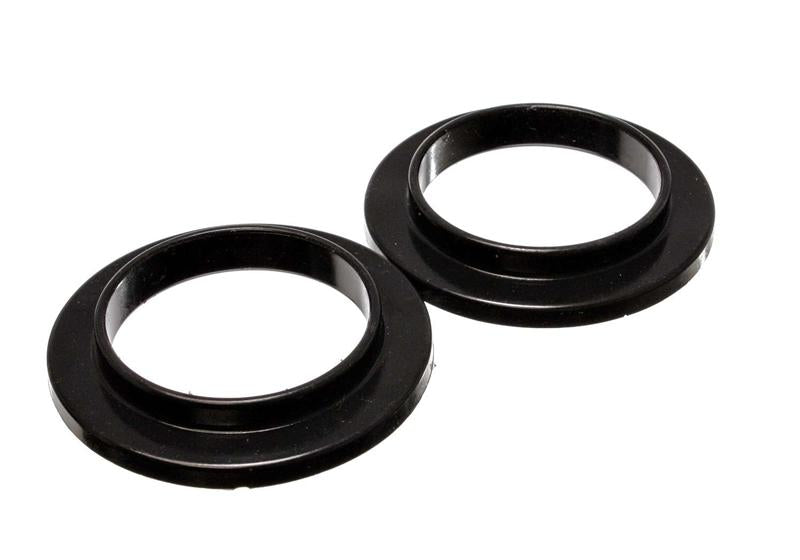 ES Spring Isolators - Black - Energy Suspension Universal 3 3/4in ID 5 7/16in OD 7/8in H Black Coil Spring Isolators (2 per set)
