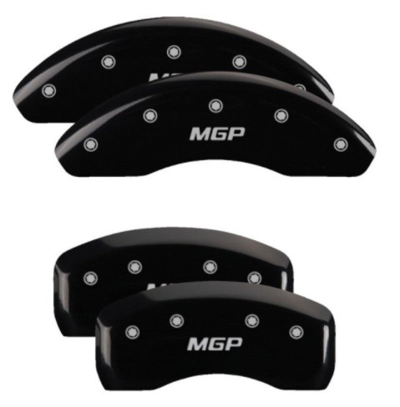 MGP Caliper Covers 4 Standard - MGP 4 Caliper Covers Engraved Front & Rear MGP Black Finish Silver Characters 2017 Kia Optima
