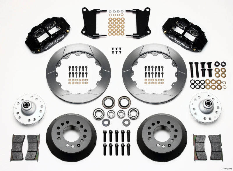 WIL Superlite Brake Kit - Wilwood Narrow Superlite 6R Front Hub Kit 12.88in 67-69 Camaro 64-72 Nova Chevelle