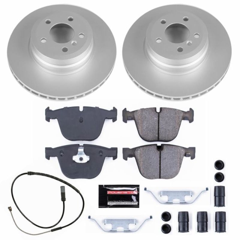 PSB Z17 Evolution Coated Kit - Power Stop 2019 BMW X6 Rear Z17 Evolution Geomet Coated Brake Kit