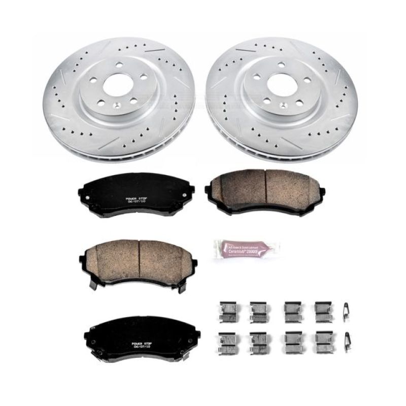 PSB Z23 Evolution Kit - Power Stop 08-14 Cadillac CTS Front Z23 Evolution Sport Brake Kit
