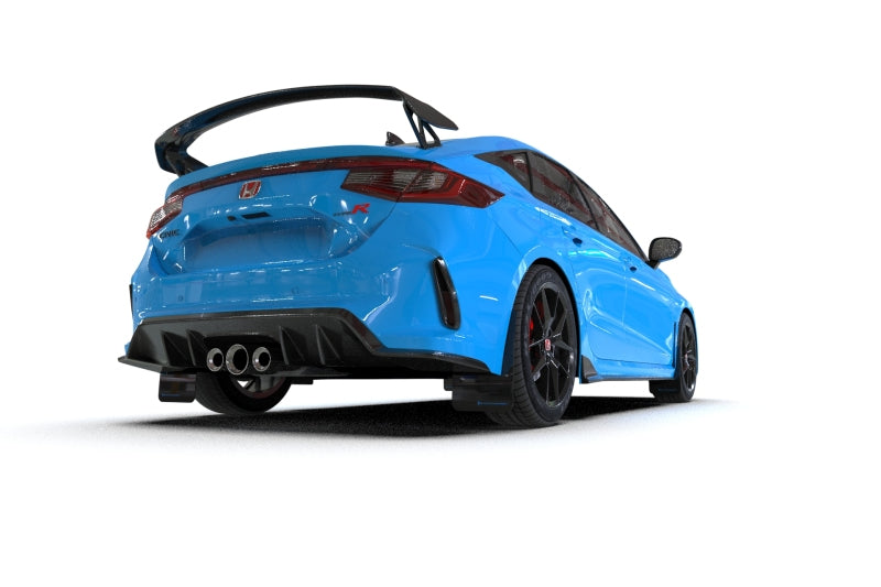 RAL UR Blk Flap/Rd Logo - Rally Armor 23-25 Honda Civic Type R Black Mud Flap Red Logo