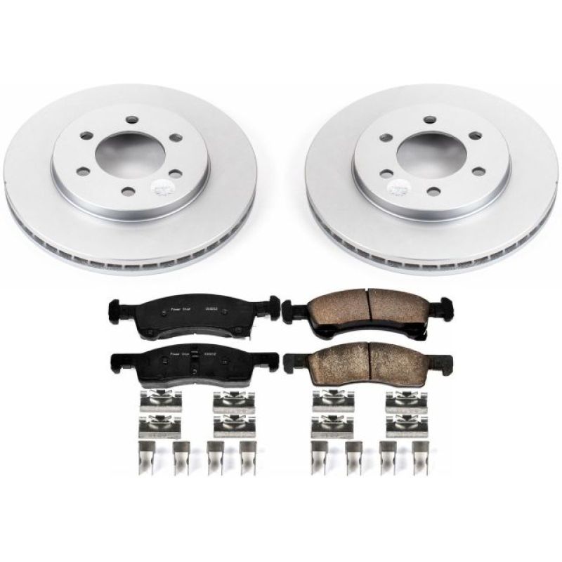 PSB Z17 Evolution Coated Kit - Power Stop 02-06 Ford Expedition Front Z17 Evolution Geomet Coated Brake Kit