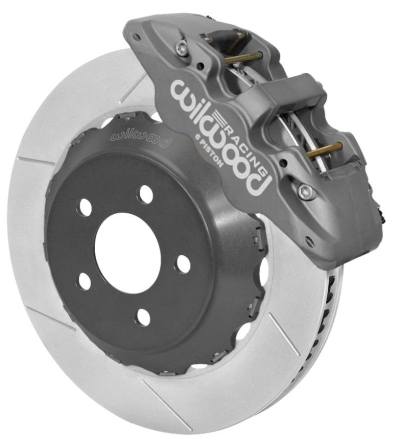 WIL Aero Brake Kit - Wilwood 15-23 Ford Mustang Aero6 Front Big Brake Kit 14.00in Rotor (Race)