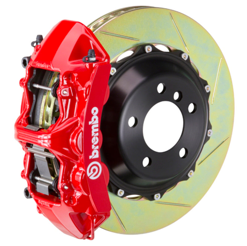 BRB Big Brake Kits - Brembo 05-11 997 C2S/997 C2 GTS Front GT BBK 6 Piston Cast 380x32 2pc Rotor Slotted Type1-Red