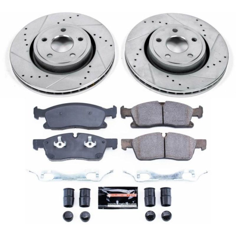 PSB Z23 Evolution Kit - Power Stop 13-16 Dodge Durango Front Z23 Evolution Sport Brake Kit