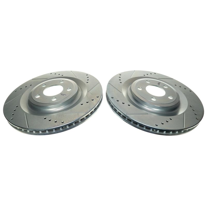PSB Evolution Drill/Slot Rotor - Power Stop 20-22 Lincoln Aviator Rear Drilled & Slotted Rotor (Pair)
