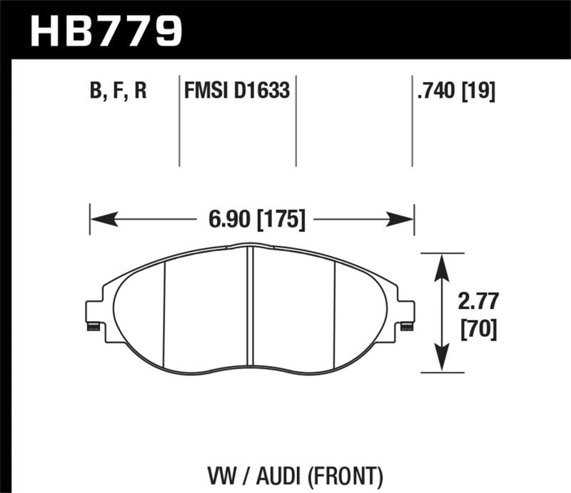 HAWK HPS 5.0 Brake Pad Sets - Hawk High Performance Street 5.0 Brake Pads