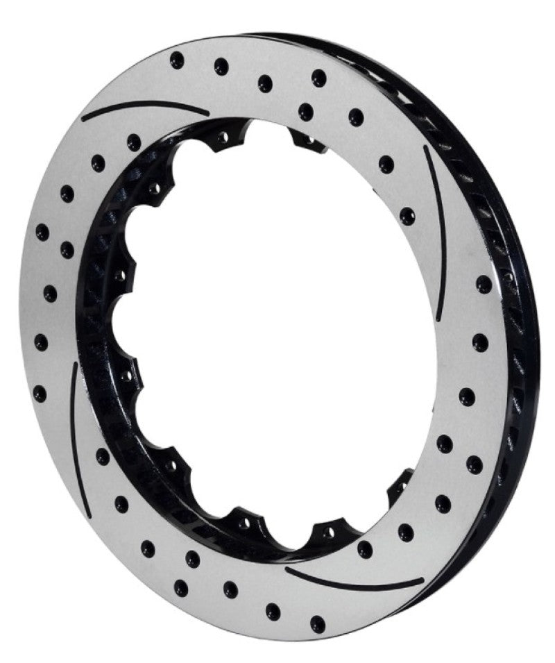 WIL Rotors - Wilwood Rotor-SV-SRP 72 Iron-LH-BLK-Drill 14.00 x 1.25 - 12 on 8.75in