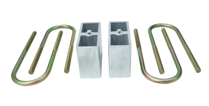 MXT Block & U-Bolt Kit - MaxTrac 82-04 Chevrolet S10 2WD 4in Rear Lowering Blocks & U-Bolts