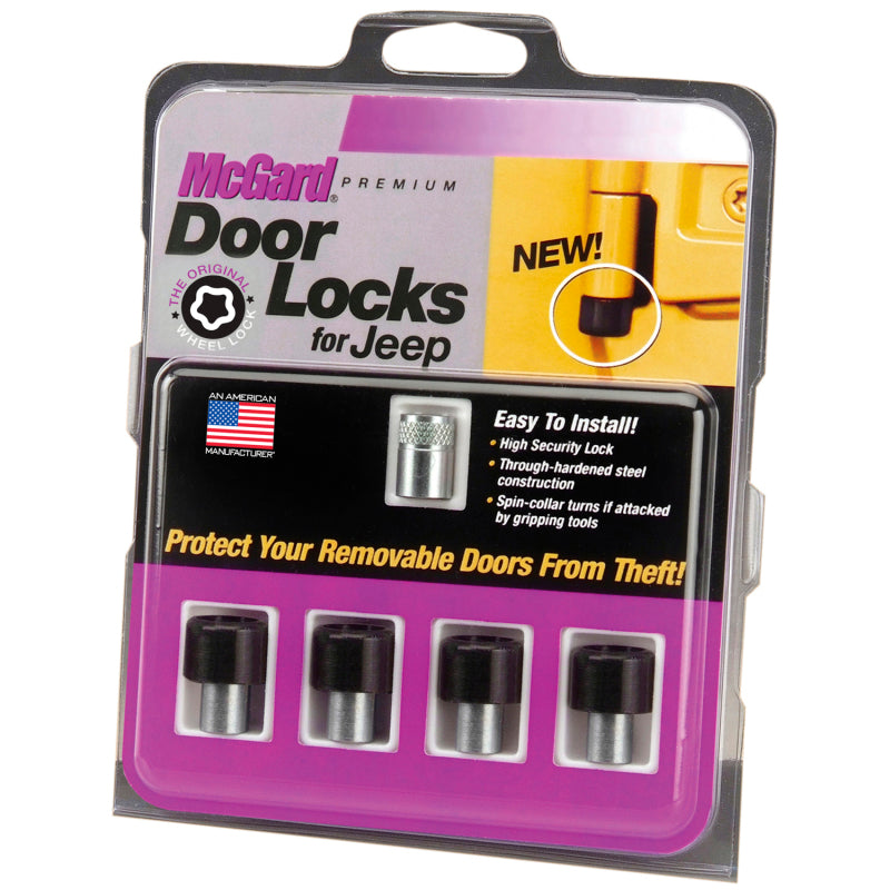 MCG Jeep Door Locks - McGard 07-17 Jeep Wrangler JK / Unlimited JK 4-Door Lock Set - (4 Locks)