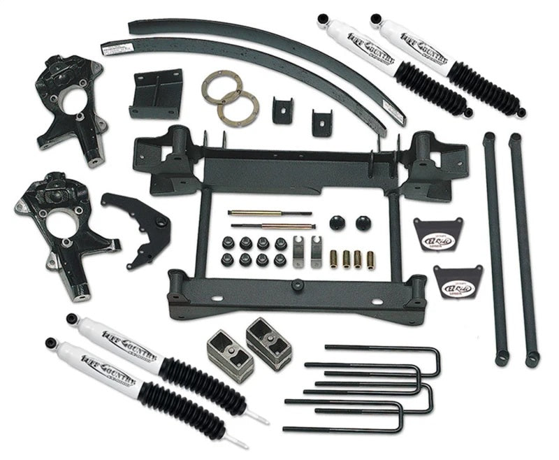 TUF Lift Kits - Tuff Country 99-05 Chevy Silverado 1500 4x4 6in Lift Kit (w/1pc Sub Frame SX8000 Shocks)