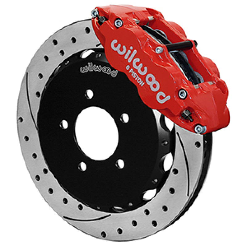 WIL Superlite Brake Kit - Wilwood 13-24 Honda Civic OEM 57mm Forged Narrow Superlite 6R Big Brake Front Brake Kit - Red