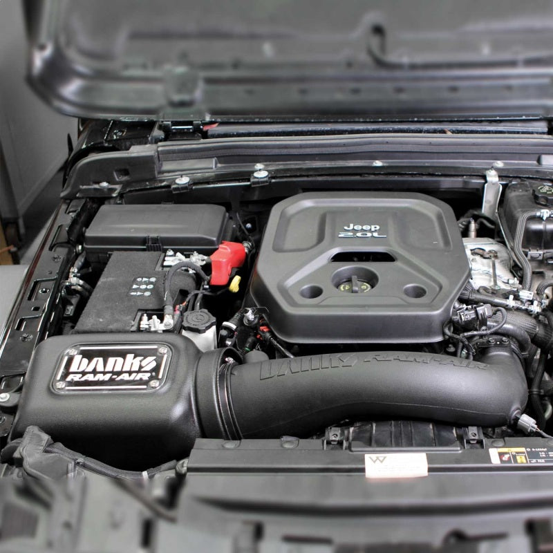 GBE Ram-Air Intake Systems - Banks Power 18-21 Jeep 2.0L Turbo Wrangler (JL) Ram-Air Intake System