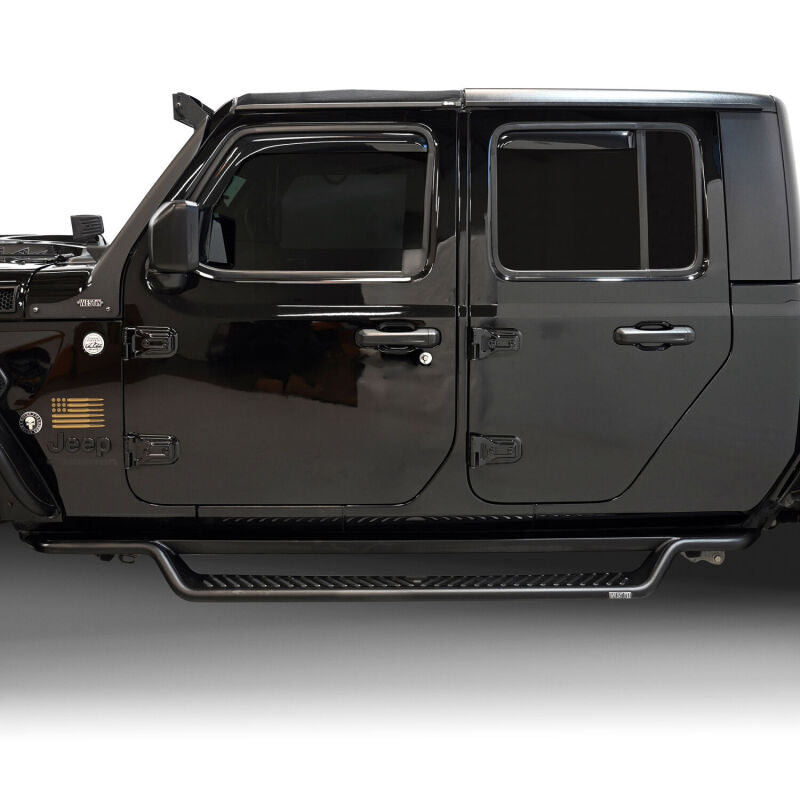 WES Running Boards - Outlaw - Westin 20-25 Jeep Gladiator Outlaw Drop Running Boards - Tex. Blk
