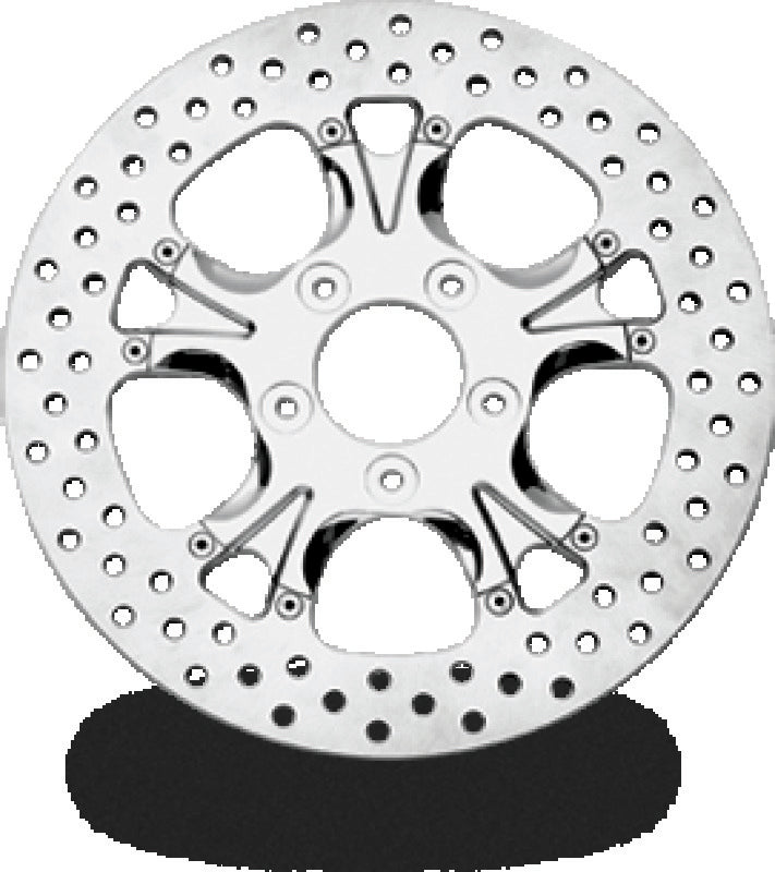 PFM Brake Rotors - Performance Machine Disc/Carr 11.5 Gatlin Rr - Chrome