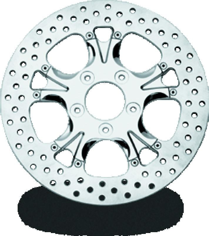 PFM Brake Rotors - Performance Machine Disc/Carr 11.8 Gatlin Rear - Chrome