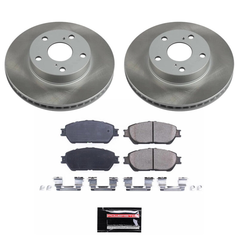 PSB Semi-Coated Rotor Kits - Power Stop 05-15 Toyota Tacoma Front Semi-Coated Rotor Kit