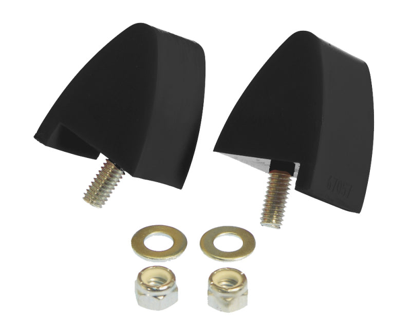 PRO Bump Stops - Blk - Prothane 64-73 Ford Mustang Front Bump Stops - Black