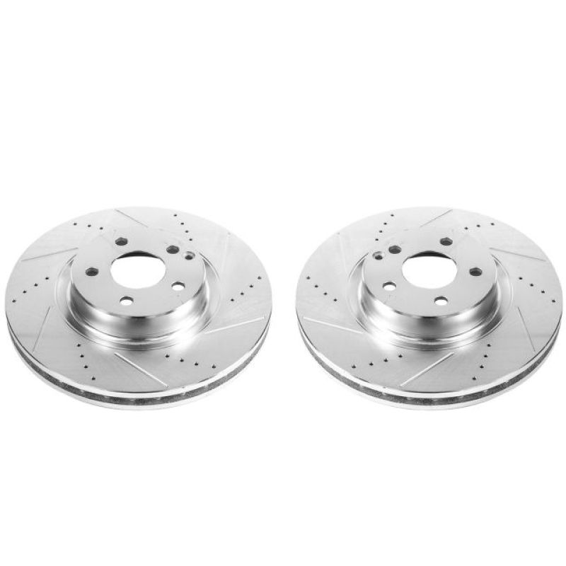 PSB Evolution Drill/Slot Rotor - Power Stop 07-09 Mercedes-Benz E350 Front Evolution Drilled & Slotted Rotors - Pair