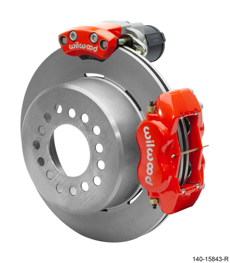 WIL Dynapro Brake Kit - Wilwood EPB/FDLI Rear Kit 12.19in. Big Ford - Red