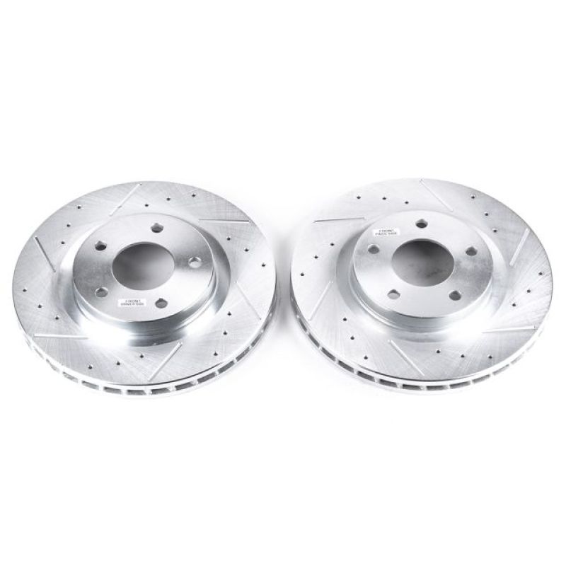 PSB Evolution Drill/Slot Rotor - Power Stop 11-14 Chrysler 200 Front Evolution Drilled & Slotted Rotors - Pair