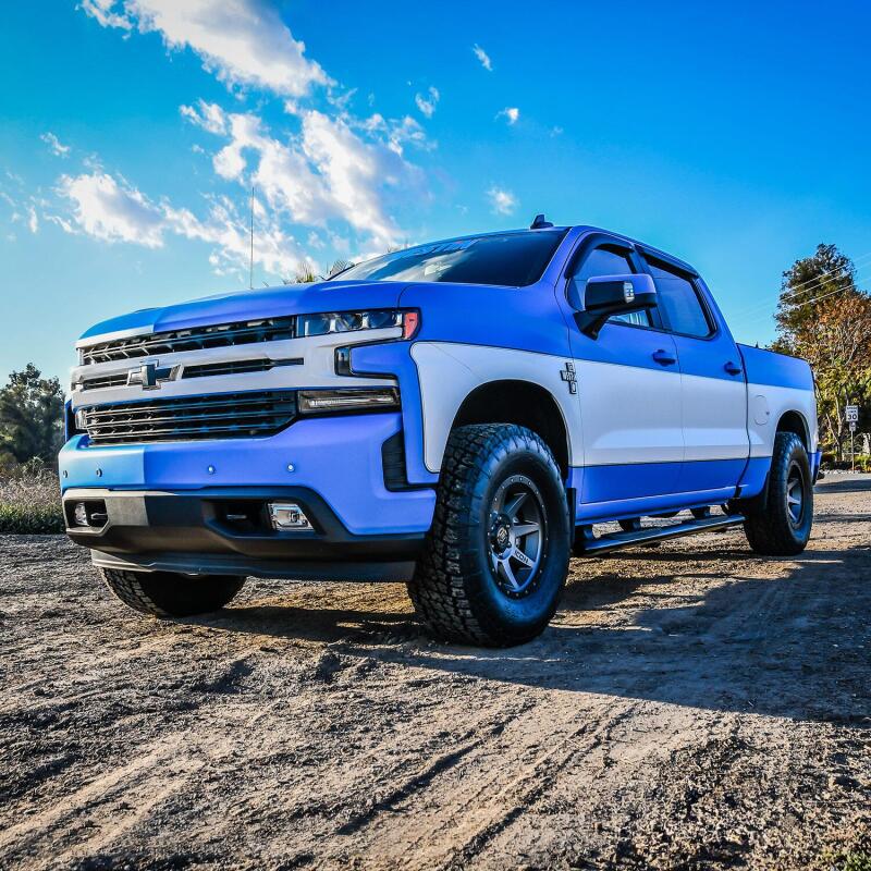 WES Nerf Bars - PRO TRAXX 5 - Westin 2019 Chevrolet Silverado/Sierra 1500 Crew Cab Non LD PRO TRAXX 5 Oval Nerf Step Bars - Black