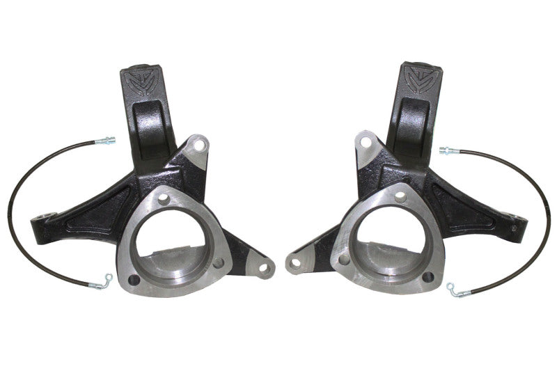 MXT Lift Spindles - MaxTrac 16-18 GM C1500 2WD 5in Front Lift Spindles w/Extended DOT Compliant Brake Lines