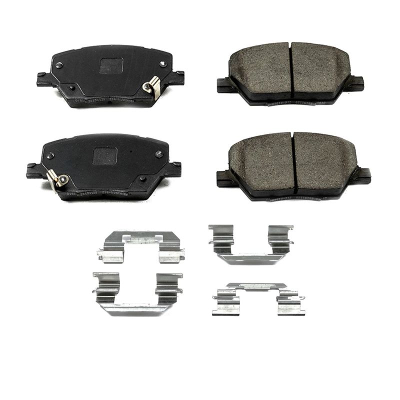 PSB Z17 Evolution Brake Pads - Power Stop 16-18 Fiat 500X Front Z17 Evolution Ceramic Brake Pads w/Hardware