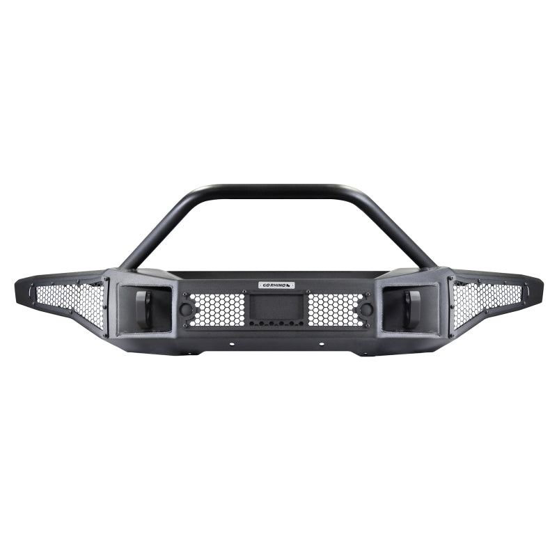 GOR Rockline Bumper - Go Rhino 21-24 Ford Bronco (2 and 4 Door) Rockline Full Width Bumper w/ Overrider Bar