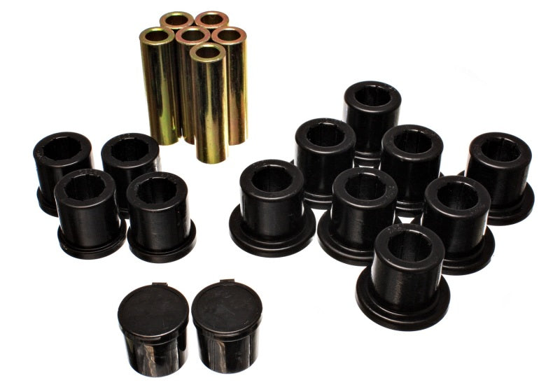 ES Spring/Shackle Bush - Black - Energy Suspension Rear Spring Bushing Set - Black
