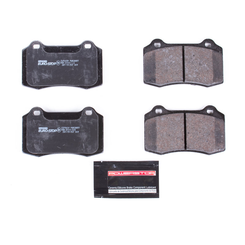 PSB Euro-Stop Brake Pads - Power Stop 04-07 Volvo V70 Euro-Stop ECE-R90 Rear Brake Pads