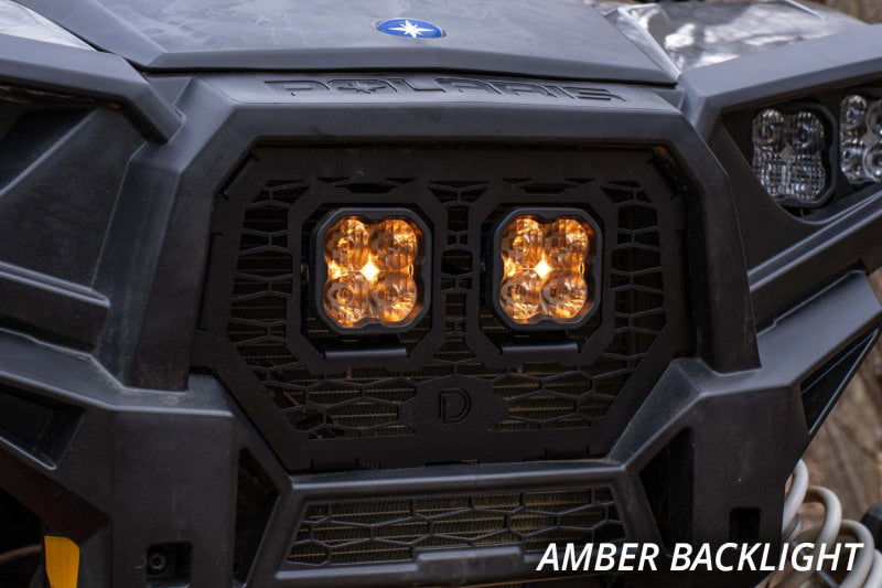 DIO Powersport LED Grille Kit - Diode Dynamics 14-18 Polaris RZR XP Stage Series LED Grille Kit - Sport White Fog