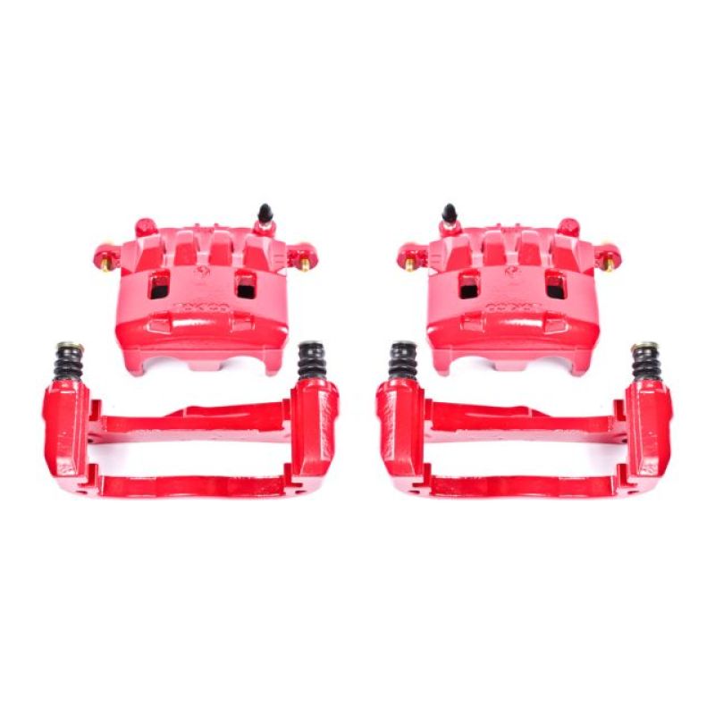 PSB Red Calipers - Power Stop 05-06 Saab 9-2X Front Red Calipers w/Brackets - Pair