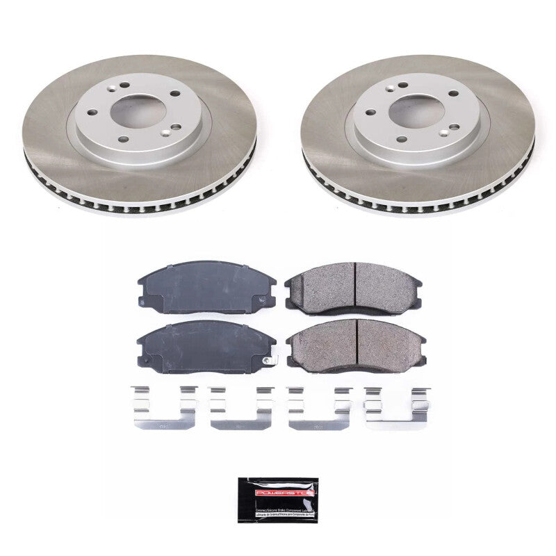 PSB Semi-Coated Rotor Kits - Power Stop 01-06 Hyundai Santa Fe Front Semi-Coated Rotor Kit