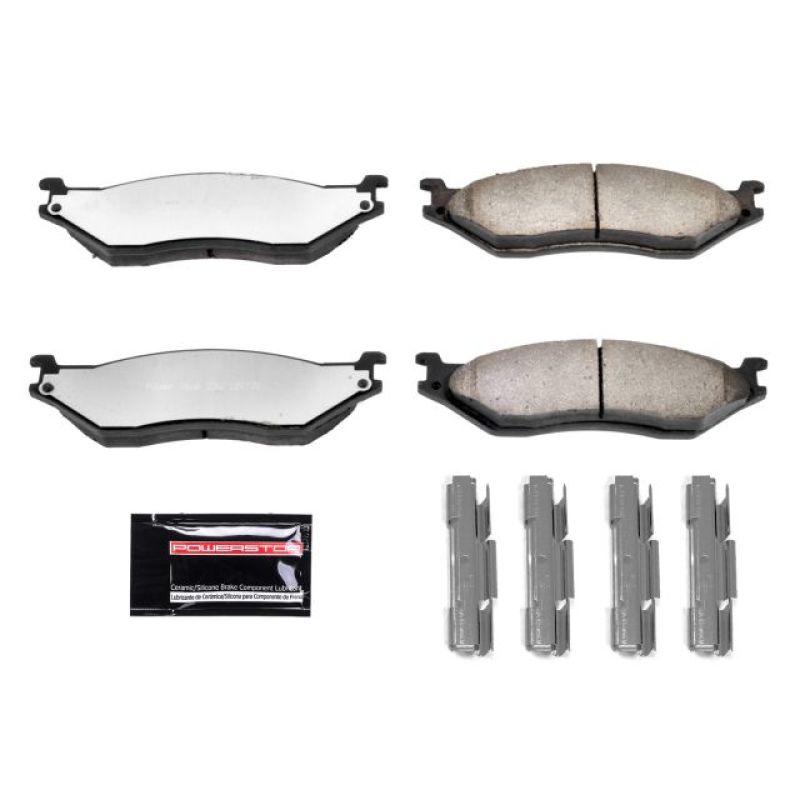 PSB Z36 Truck & Tow Brake Pads - Power Stop 2002 Ford E-550 Super Duty Front or Rear Z36 Truck & Tow Brake Pads w/Hardware
