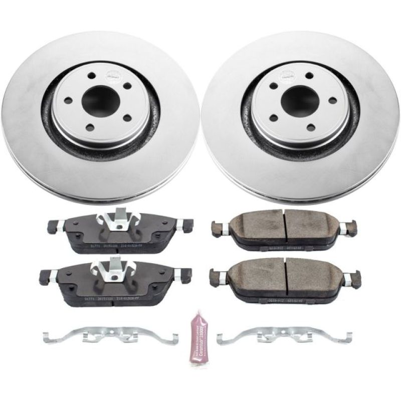 PSB Z17 Evolution Coated Kit - Power Stop 15-18 Ford Focus Front Z17 Evolution Geomet Coated Brake Kit